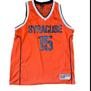 Vintage Nike Team Carmelo Anthony Syracuse Basketball Jersey XXL 2002 Orange